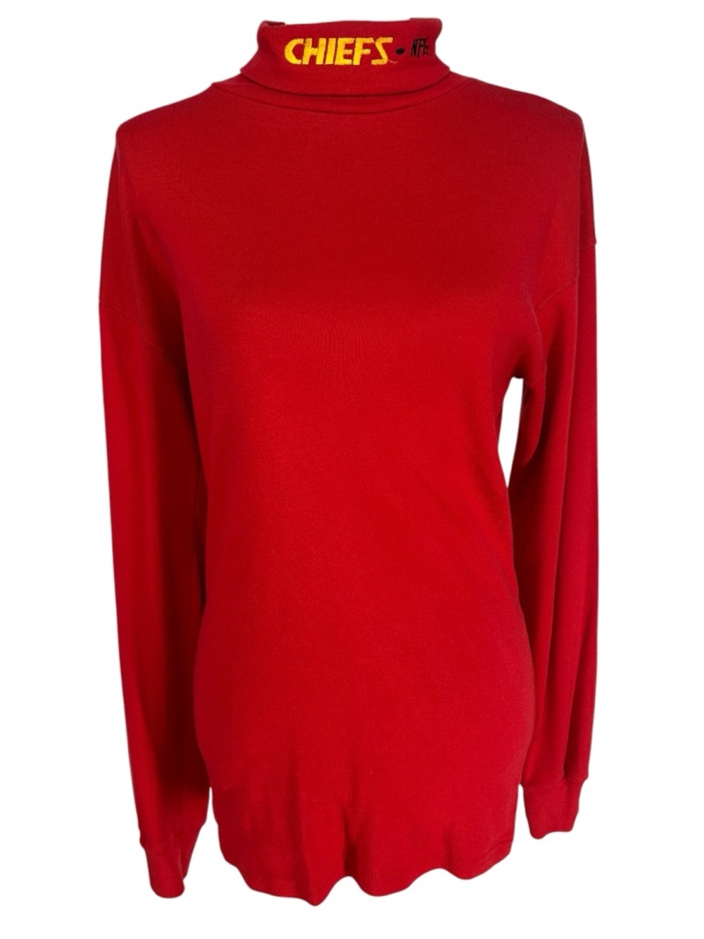 Vintage NFL Kansas City Chiefs Red Classic Turtleneck Sweater Medium / Football